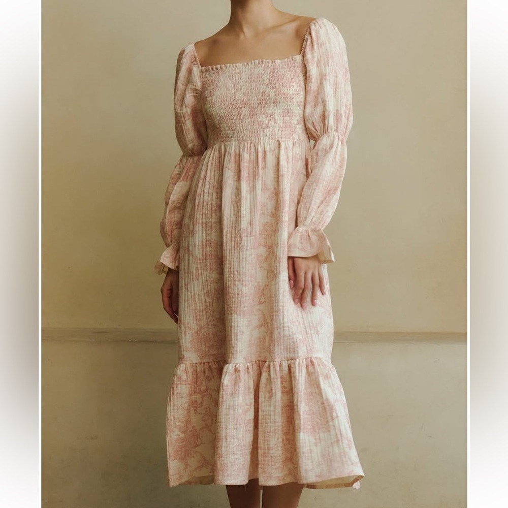 Nothing Fits But - pink toile / rouge haru dress - Picture 7 of 9